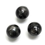 Plastic Moonlite Bead - Smooth Round 14MM MOONLITE BLACK