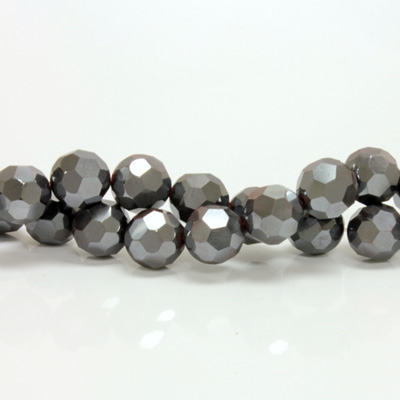 Gemstone Bead - Faceted Round 10MM HEMATITE