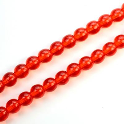 Czech Pressed Glass Bead - Smooth Round 06MM HYACINTH