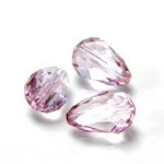 Preciosa Crystal Bead - Pear 10.5x7MM LT PINK