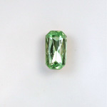 Glass Point Back Tin Table Cut (TTC) Stone - Cushioned Octagon 10x5MM PERIDOT