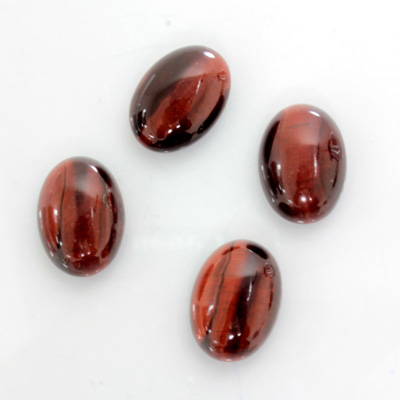 Gemstone Cabochon - Oval 14x10MM TIGEREYE RED