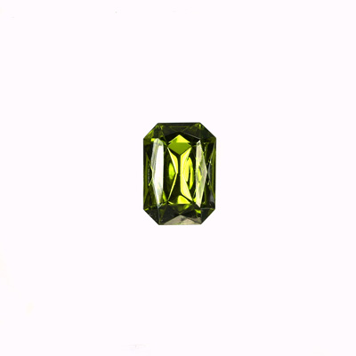 Glass Point Back Tin Table Cut (TTC) Stone - Cushion Octagon 06x4MM OLIVINE