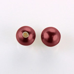 Czech Glass Pearl 1-Hole Ball - 14MM GARNET 70499