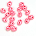 Preciosa Czech Glass 2-Hole Seed Bead - Twin 2.5x5MM TERRA PEARL PINK 16998