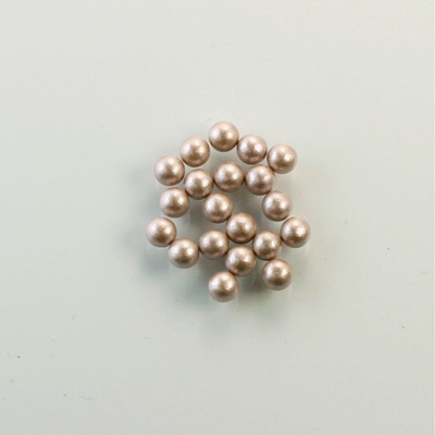 Czech Glass Pearl No-Hole Ball - 2.5MM DARK ROSE 70425