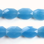 Gemstone Bead - Faceted Octagon 18x13MM Dyed QUARTZ Col. 12 CALCEDON