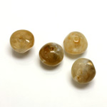Plastic  Bead - Mixed Color Smooth Nugget 12MM HORN AGATE