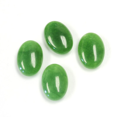 Gemstone Flat Back Cabochon - Oval 14x10MM QUARTZ DYED #23 TAIWAN JADE