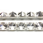 Preciosa Metal Spike Banding 1 Row - Round 19SS COMET ARGENT LIGHT/SILVER