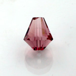 Chinese Cut Crystal Bead - Cone 08x7MM LT AMETHYST