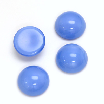 Glass Medium Dome Cabochon - Round 13MM MOONSTONE BLUE