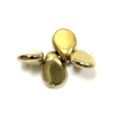 Preciosa Czech Pressed Glass Bead - Pip 5x7MM GOLD