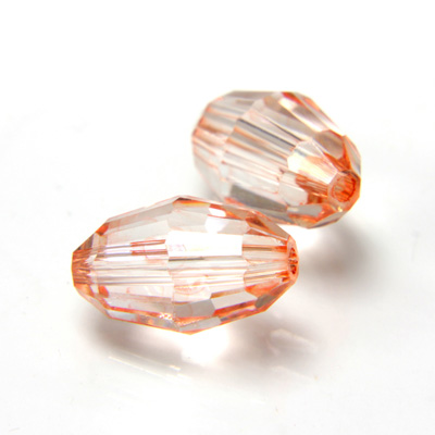 Preciosa Crystal Bead - Olive 10.5x7MM LT ORANGE