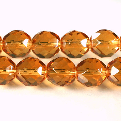Czech Glass Fire Polish Bead - Round 12MM GOLDFISH