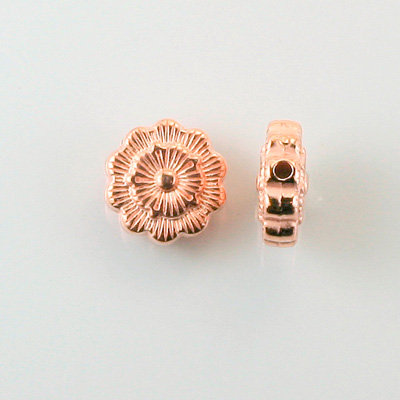 Metalized Plastic Bead - Flat Round 13MM COPPER