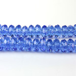 Chinese Cut Crystal Bead - Rondelle 04x6MM SAPPHIRE