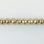 Czech Glass Pearl Bead - Snail Shell 06MM LT BROWN 70418