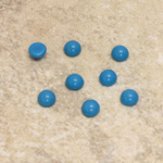 Glass Medium Dome Cabochon - Round 05MM LT BLUE TURQUOISE