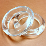 Acrylic Bangle - Tapered 25MM CLEAR