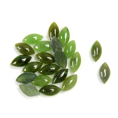 Gemstone Cabochon - Navette 08x4MM TAIWAN JADE