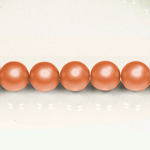 Czech Glass Pearl Bead - Round 03MM MATTE PUMPKIN 85321