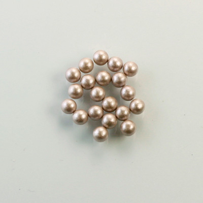 Czech Glass Pearl No-Hole Ball - 3MM DARK ROSE 70425