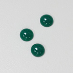 Plastic Flat Back Opaque Cabochon - Round 09MM JADE