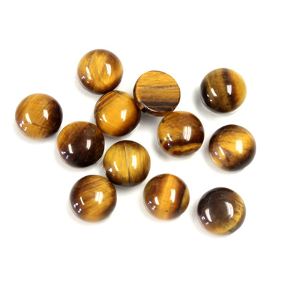 Gemstone Cabochon - Round 07MM TIGEREYE