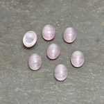 Glass Medium Dome Cabochon - Oval 08x6MM AMETHYST QUARTZ