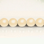 Czech Glass Pearl Bead - Round 03MM MATTE CREME 75440