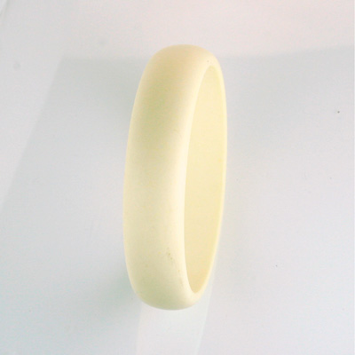 Acrylic Bangle - Wide Domed 18MM IVORY