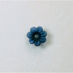 Plastic Flower with Center Hole - Round 10MM MATTE MONTANA