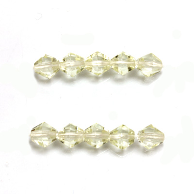 Czech Glass Fire Polished Bead - Bicone 06MM JONQUIL