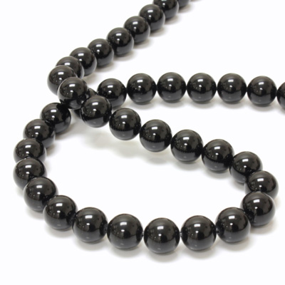 Gemstone Bead - Smooth Round 10MM BLACK ONYX