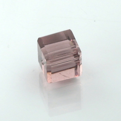 Chinese Cut Crystal Bead 18 Facet - Cube 04x4MM LT AMETHYST