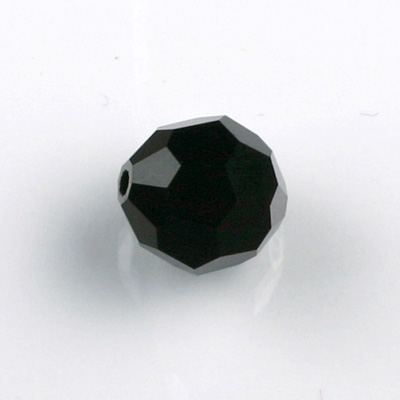 Chinese Cut Crystal Bead 32 Facet - Round 12MM JET
