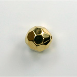 Metalized Plastic Faceted Bead - Round 12MM GOLD