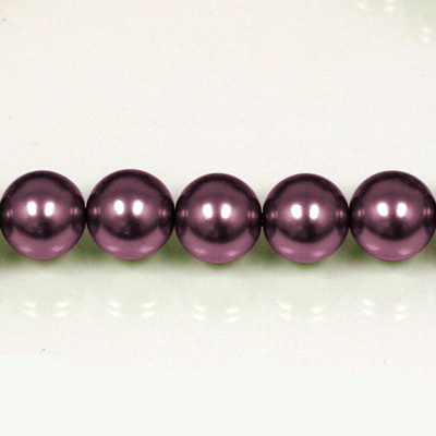 Czech Glass Pearl Bead - Round 06MM AMETHYST 70979