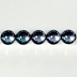 Czech Glass Pearl Bead - Round 06MM BLACK TAHITI 89031