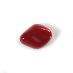 Plastic  Bead - Mixed Color Smooth Diamond 20x16MM RED CORAL MATRIX