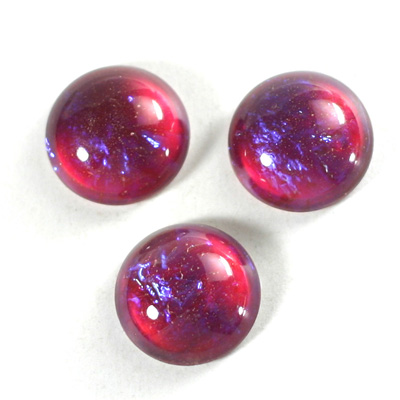 Glass Medium Dome Lampwork Cabochon - Round 18MM MEXICAN OPAL (03560)