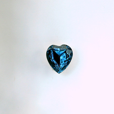 Glass Point Back Foiled Tin Table Cut (TTC) Stone - Heart 06x5MM MONTANA