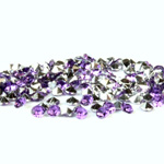 Plastic Point Back Foiled Chaton - Round 2MM AMETHYST