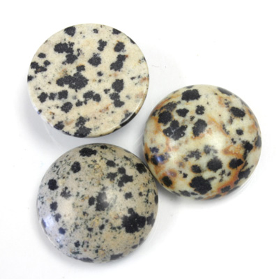 Gemstone Cabochon - Round 18MM DALMATION