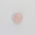 Gemstone Flat Back Carved Scarab 12x10MM ROSE QUARTZ