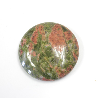 Gemstone Cabochon - Round 30MM EPIDOTE