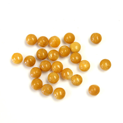 Gemstone Cabochon - Round 04MM YELLOW JASPER