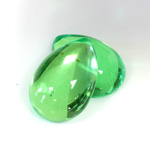 Plastic Flat Back Foiled Cabochon - Pear 25x18MM PERIDOT