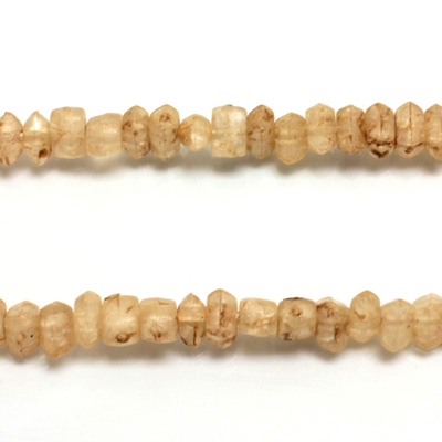 Plastic  Bead - Mixed Color Irregular Chip MATTE BEIGE